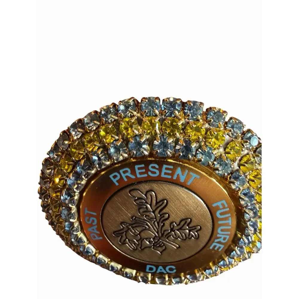Rare Daughters Of The American Colonists DAC Past Present Future Brooch Pin